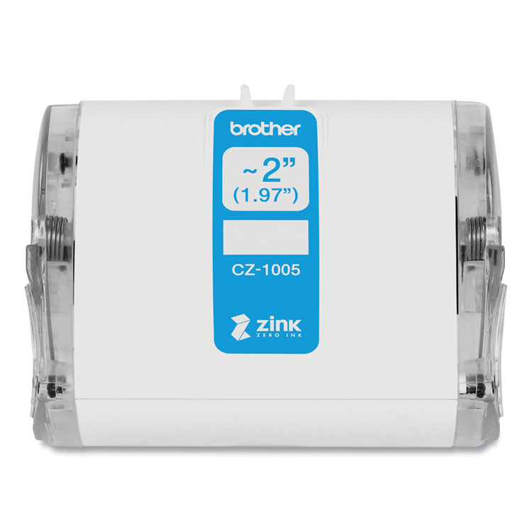 Brother CZ Roll Cassette, 1.97" x 16.4 ft, White (BRTCZ1005)