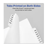 Avery® Preprinted Legal Exhibit Side Tab Index Dividers, Avery Style, 10-Tab, 14, 11 x 8.5, White, 25/Pack (AVE11924) Pack of 25