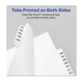Avery® Preprinted Legal Exhibit Side Tab Index Dividers, Avery Style, 10-Tab, 18, 11 x 8.5, White, 25/Pack, (1018) (AVE01018)
