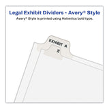 Avery® Preprinted Legal Exhibit Side Tab Index Dividers, Avery Style, 10-Tab, 17, 11 x 8.5, White, 25/Pack, (1017) (AVE01017)