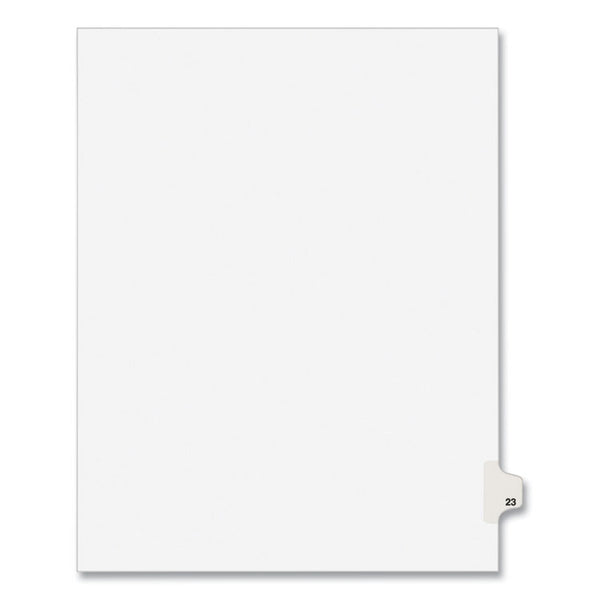 Avery® Preprinted Legal Exhibit Side Tab Index Dividers, Avery Style, 10-Tab, 23, 11 x 8.5, White, 25/Pack, (1023) (AVE01023)