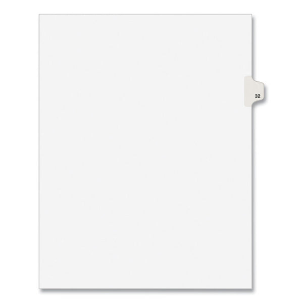 Avery® Preprinted Legal Exhibit Side Tab Index Dividers, Avery Style, 10-Tab, 32, 11 x 8.5, White, 25/Pack, (1032) (AVE01032)
