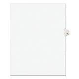 Avery® Preprinted Legal Exhibit Side Tab Index Dividers, Avery Style, 10-Tab, 60, 11 x 8.5, White, 25/Pack, (1060) (AVE01060)