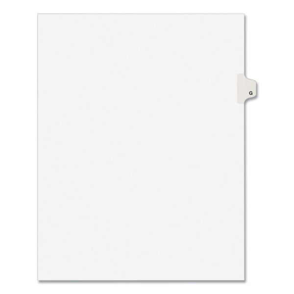 Avery® Preprinted Legal Exhibit Side Tab Index Dividers, Avery Style, 26-Tab, G, 11 x 8.5, White, 25/Set, (1407) (AVE01407)