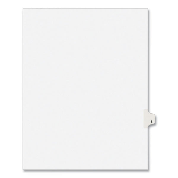 Avery® Preprinted Legal Exhibit Side Tab Index Dividers, Avery Style, 26-Tab, S, 11 x 8.5, White, 25/Pack, (1419) (AVE01419)