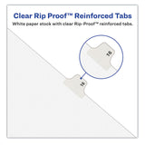 Avery® Preprinted Legal Exhibit Side Tab Index Dividers, Avery Style, 10-Tab, 14, 11 x 8.5, White, 25/Pack (AVE11924) Pack of 25