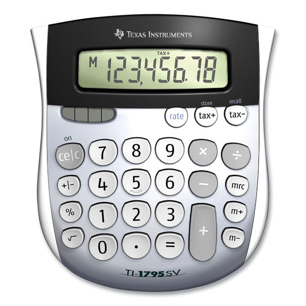 Texas Instruments TI-1795SV Minidesk Calculator, 8-Digit LCD (TEXTI1795SV) Each