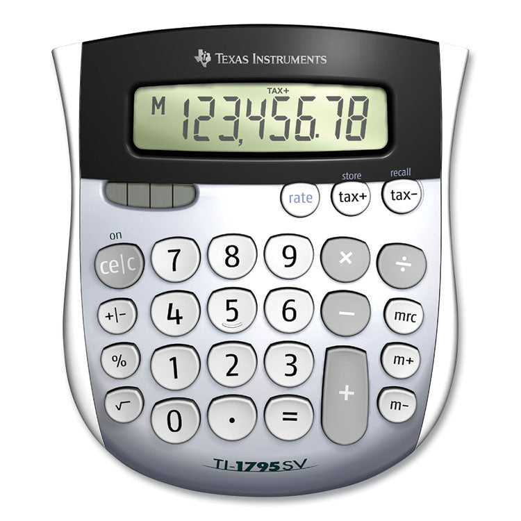 Texas Instruments TI-1795SV Minidesk Calculator, 8-Digit LCD (TEXTI1795SV) Each