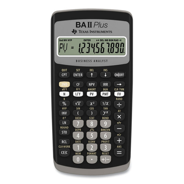 Texas Instruments BAIIPlus Financial Calculator, 10-Digit LCD (TEXBAIIPLUS) Each