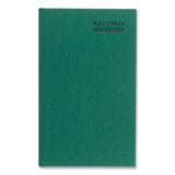 National® Emerald Series Account Book, Green Cover, 12.25 x 7.25 Sheets, 150 Sheets/Book (RED56111) Each