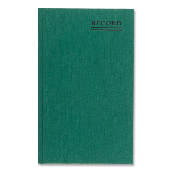 National® Emerald Series Account Book, Green Cover, 12.25 x 7.25 Sheets, 150 Sheets/Book (RED56111) Each