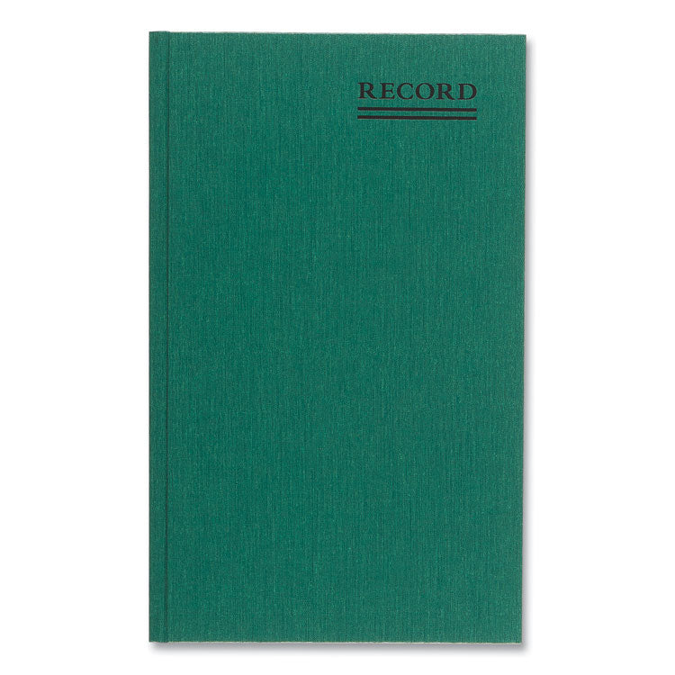 National® Emerald Series Account Book, Green Cover, 12.25 x 7.25 Sheets, 150 Sheets/Book (RED56111) Each