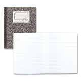 National® Composition Book, Wide/Legal Rule, Black Marble Cover, (80) 10 x 7.88 Sheets (RED43460) Each