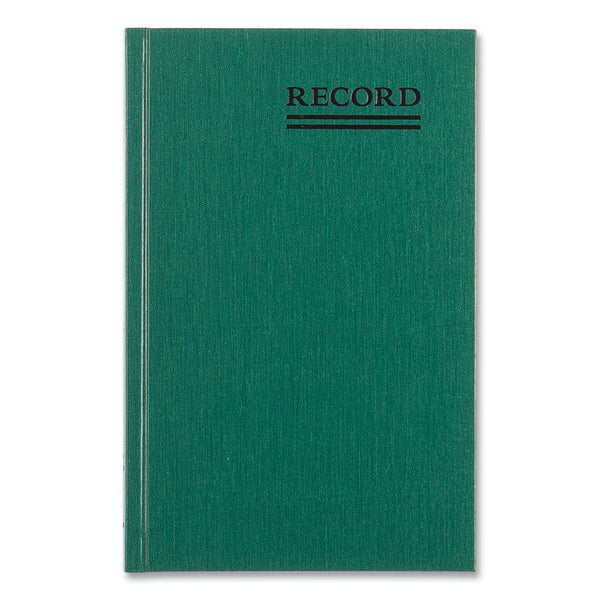 National® Emerald Series Account Book, Green Cover, 9.63 x 6.25 Sheets, 200 Sheets/Book (RED56521) Each