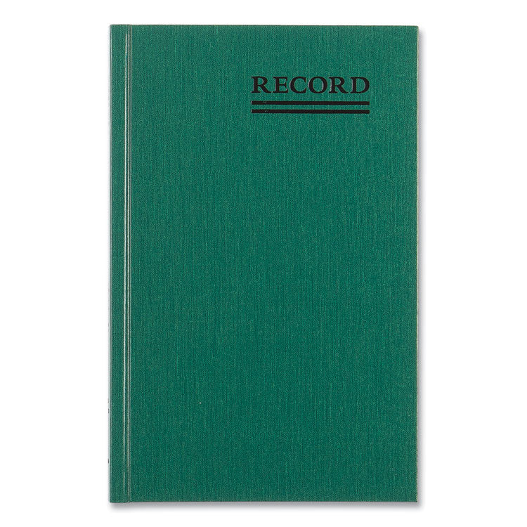 National® Emerald Series Account Book, Green Cover, 9.63 x 6.25 Sheets, 200 Sheets/Book (RED56521) Each