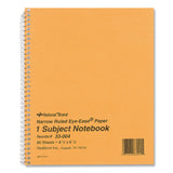 National® Single-Subject Wirebound Notebooks, Narrow Rule, Brown Paperboard Cover, (80) 8.25 x 6.88 Sheets (RED33004) Each