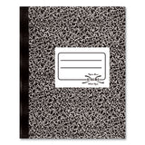 National® Composition Book, Medium/College Rule, Black Marble Cover, (80) 11 x 8.38 Sheets (RED43481) Each