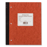 National® Duplicate Laboratory Notebooks, Stitched Binding, Quadrille Rule (4 sq/in), Brown Cover, (200) 11 x 9.25 Sheets (RED43649) Each