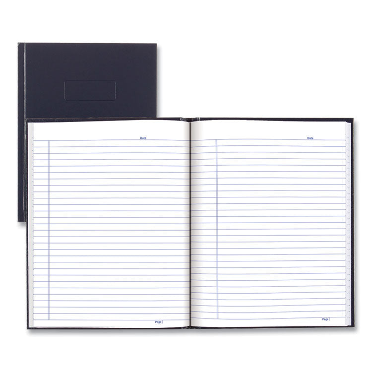 Blueline® Business Notebook with Self-Adhesive Labels, 1-Subject, Medium/College Rule, Blue Cover, (192) 9.25 x 7.25 Sheets (REDA982)