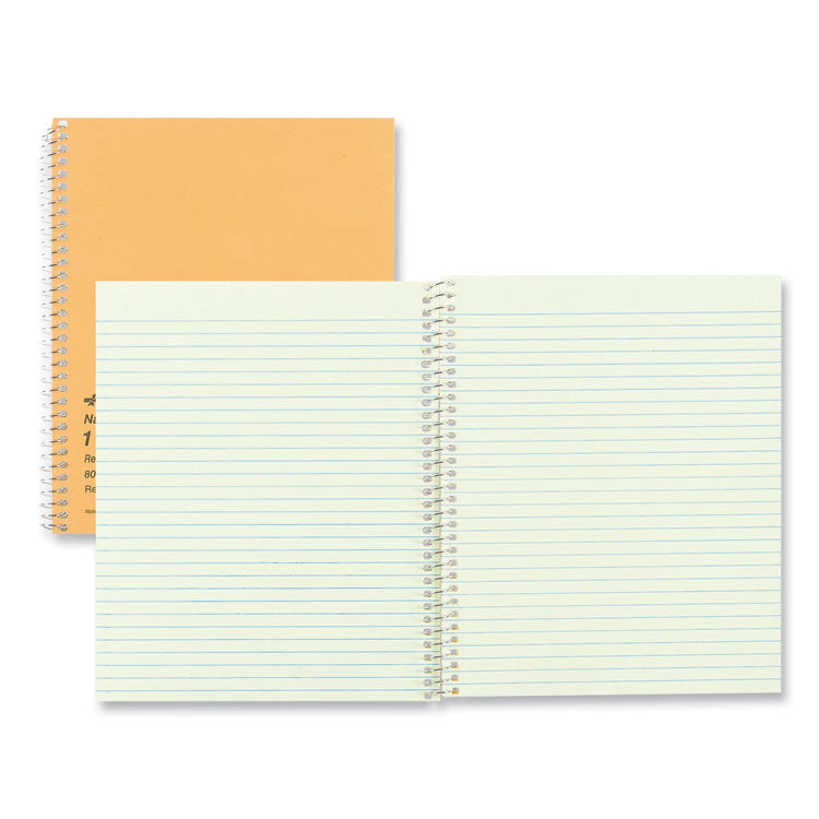 National® Single-Subject Wirebound Notebooks, Narrow Rule, Brown Paperboard Cover, (80) 8.25 x 6.88 Sheets (RED33004) Each