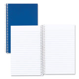 National® Single-Subject Wirebound Notebooks, Medium/College Rule, Blue Kolor Kraft Front Cover, (80) 7.75 x 5 Sheets (RED33502)