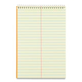 National® Standard Spiral Steno Pad, Gregg Rule, Brown Cover, 60 Eye-Ease Green 6 x 9 Sheets (RED36646)