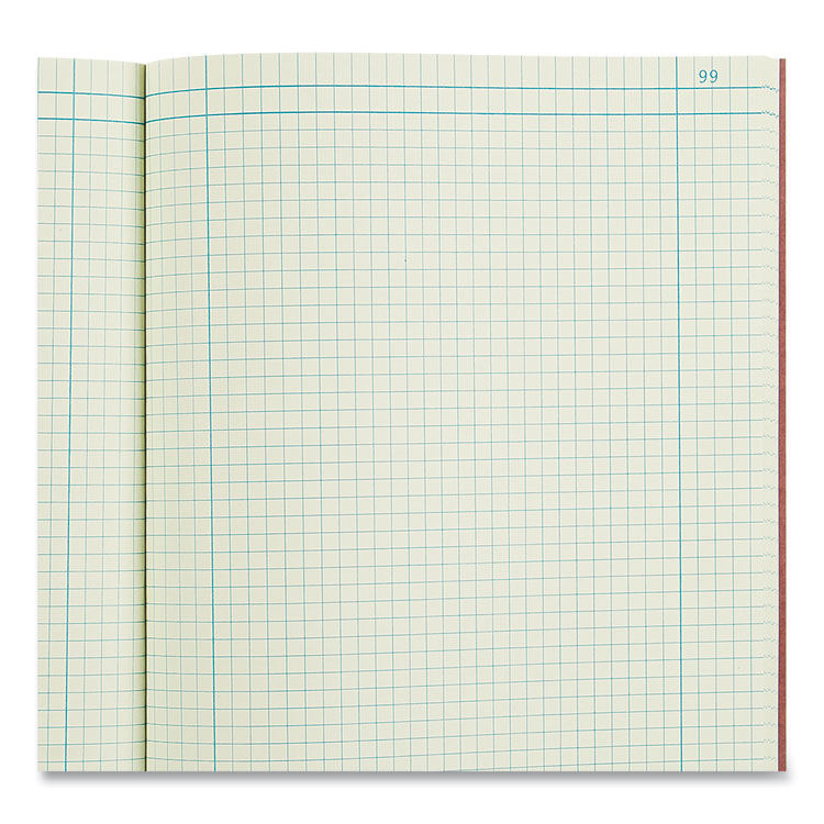 National® Computation Notebook, Quadrille Rule (4 sq/in), Brown Cover, (75) 11.75 x 9.25 Sheets (RED43648) Each