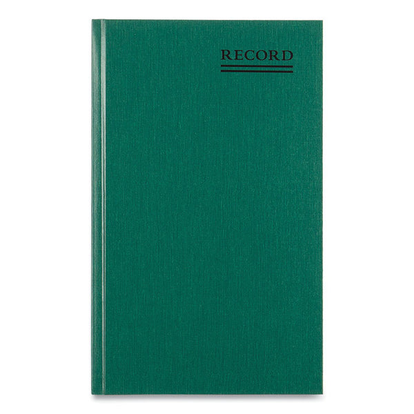 National® Emerald Series Account Book, Green Cover, 12.25 x 7.25 Sheets, 300 Sheets/Book (RED56131)