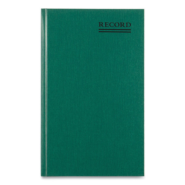 National® Emerald Series Account Book, Green Cover, 12.25 x 7.25 Sheets, 300 Sheets/Book (RED56131) Each