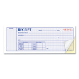 Rediform® Receipt Book, Two-Part Carbonless, 7 x 2.75, 4 Forms/Sheet, 100 Forms Total (RED8L800) Each