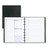 Blueline® NotePro Undated Daily Planner, 9.25 x 7.25, Black Cover, Undated (REDA29C81)