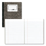 National® Composition Book, Medium/College Rule, Black Marble Cover, (80) 10 x 7.88 Sheets (RED43461) Each