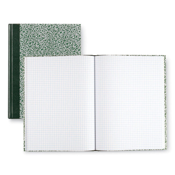 National® Lab Notebook, Wide/Legal Rule, Green Marble Cover, (96) 10.13 x 7.88 Sheets (RED53010)