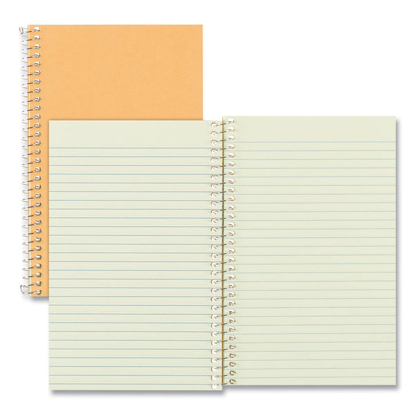 National® Single-Subject Wirebound Notebooks, Narrow Rule, Brown Paperboard Cover, (80) 7.75 x 5 Sheets (RED33002)