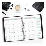 Brownline® EcoLogix Recycled Monthly Planner, EcoLogix Artwork, 11 x 8.5, Black Cover, 14-Month (Dec to Jan): 2023 to 2025 (REDCB435WBLK)