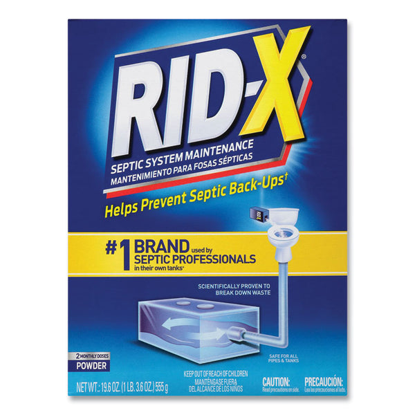 RID-X® Septic System Treatment Concentrated Powder, 19.6 oz, 6/Carton (RAC80307) Case of 6