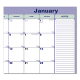 Blueline® Monthly Desk Pad Calendar, 21.25 x 16, White/Blue/Green Sheets, Black Binding, Black Corners, 12-Month (Jan to Dec): 2024 (REDC181731)