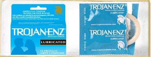 Trojan-Enz® Condom Lubricated One Size Fits Most 12 per Box (683046_BX) 12/BX