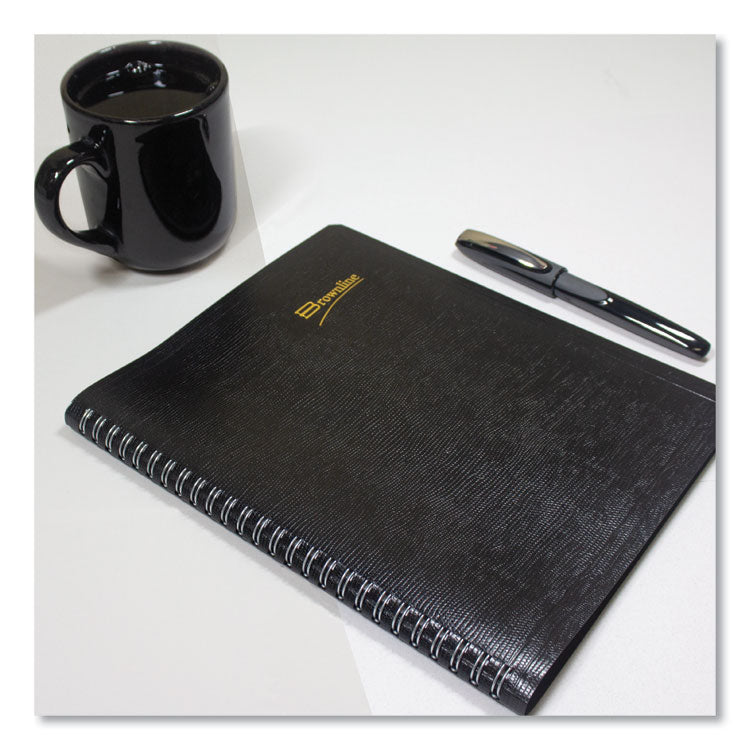 Brownline® Essential Collection 14-Month Ruled Monthly Planner, 8.88 x 7.13, Black Cover, 14-Month (Dec to Jan): 2023 to 2025 (REDCB1200BLK)