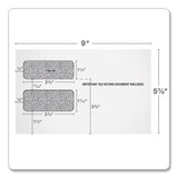 TOPS™ 1099 Double Window Envelope, Commercial Flap, Gummed Closure, 5.63 x 9, White, 24/Pack (TOP22222) Pack of 24