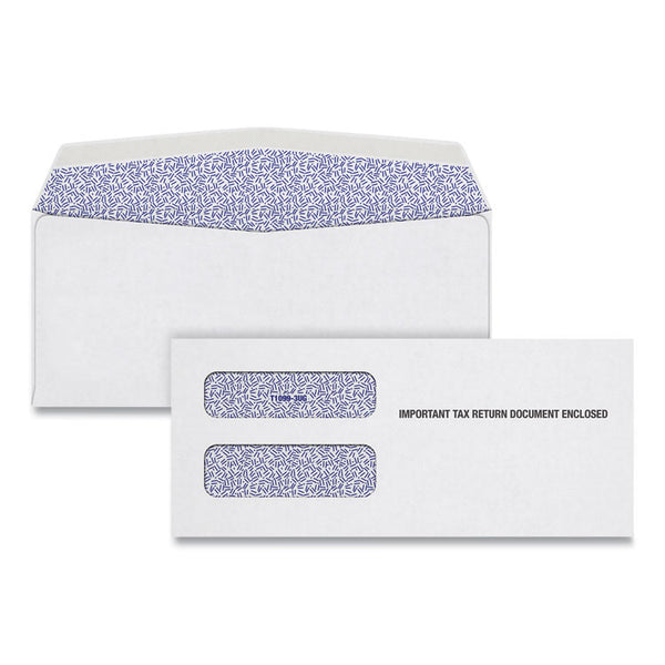 TOPS™ 1099 Double Window Envelope, Commercial Flap, Gummed Closure, 3.75 x 8.75, White, 24/Pack (TOP22223) Pack of 24