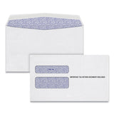 TOPS™ W-2 Laser Double Window Envelope, Commercial Flap, Gummed Closure, 5.63 x 9, White, 24/Pack (TOP2219C) Pack of 24