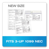 TOPS™ 1099 Double Window Envelope, Commercial Flap, Self-Adhesive Closure, 3.75 x 8.75, White, 24/Pack (TOP2222PS3) Pack of 24