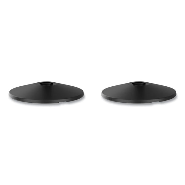 Tatco Adjusta-Tape Crowd Control Base Only, Steel, 14" Deep, Black, 2/Box (TCO11711) Case of 2