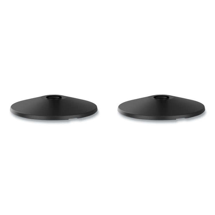 Tatco Adjusta-Tape Crowd Control Base Only, Steel, 14" Deep, Black, 2/Box (TCO11711) Case of 2