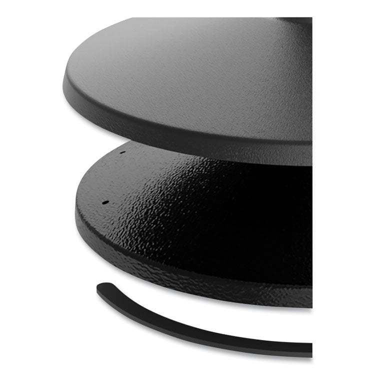 Tatco Adjusta-Tape Crowd Control Base Only, Steel, 14" Deep, Black, 2/Box (TCO11711) Case of 2
