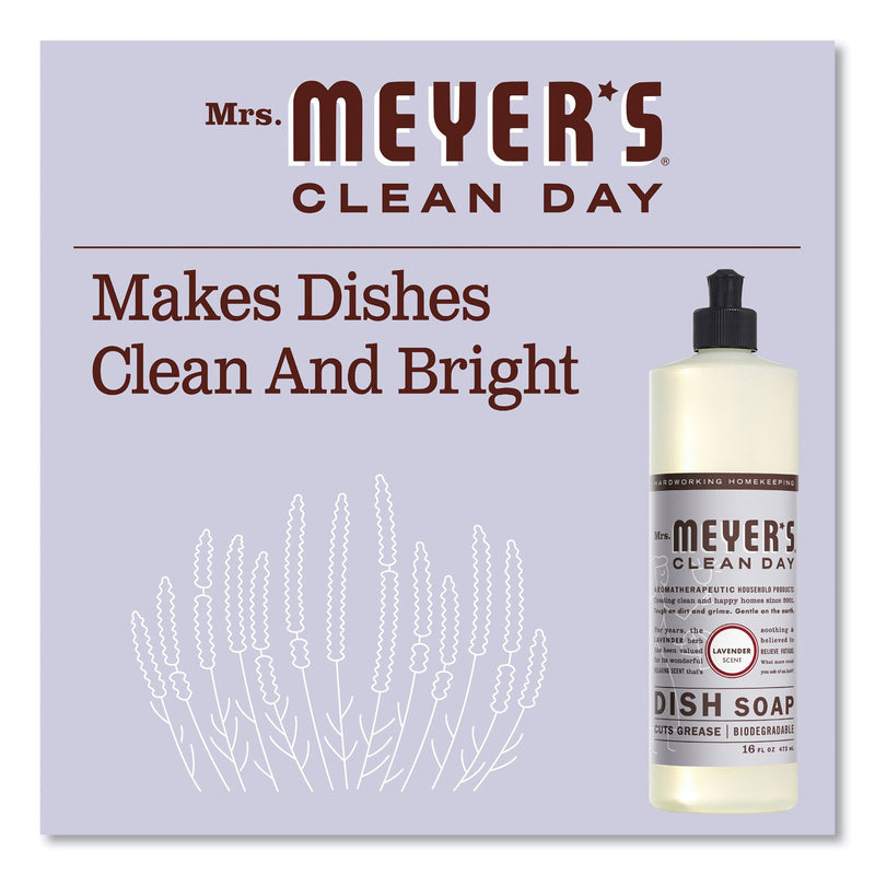 Mrs. Meyer's® Dish Soap, Lavender Scent, 16 oz Bottle, 6/Carton (SJN370041) Case of 6