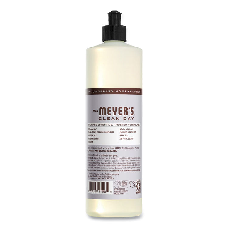 Mrs. Meyer's® Dish Soap, Lavender Scent, 16 oz Bottle, 6/Carton (SJN347634) Case of 6