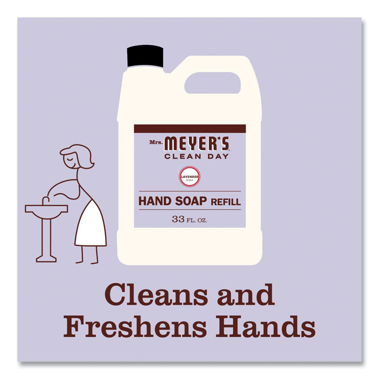Mrs. Meyer's® Clean Day Liquid Hand Soap, Lavender, 33 oz, 6/Carton (SJN651318) Case of 6