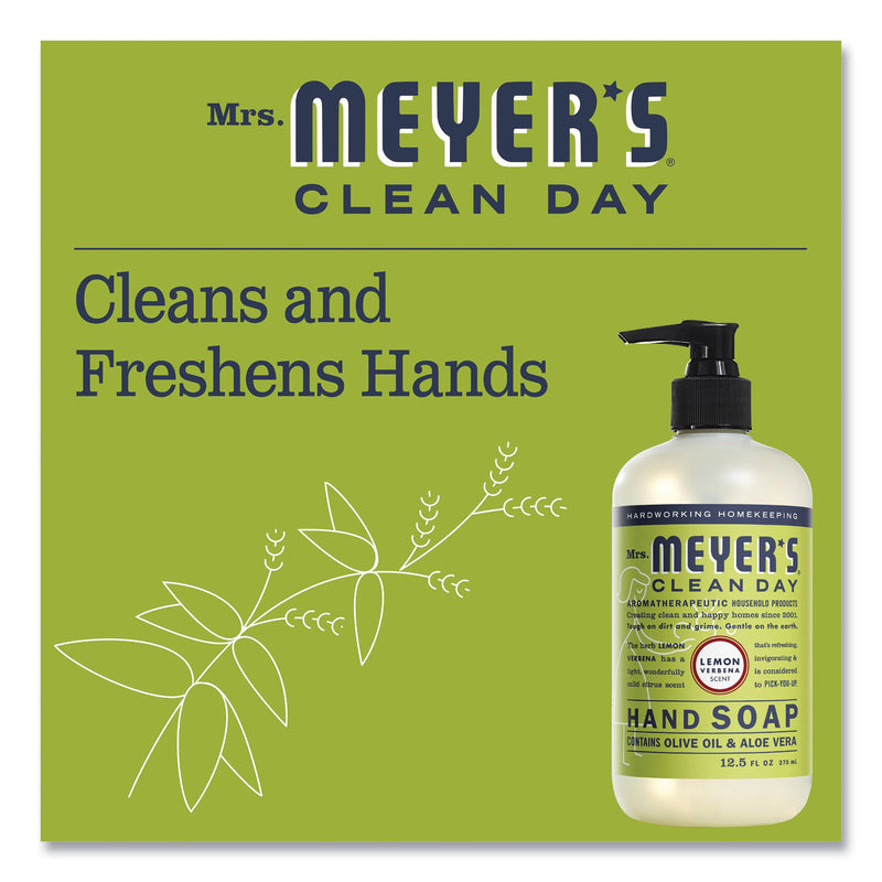 Mrs. Meyer's® Clean Day Liquid Hand Soap, Lemon Verbena Scent, 12.5 oz (SJN373205EA) Each